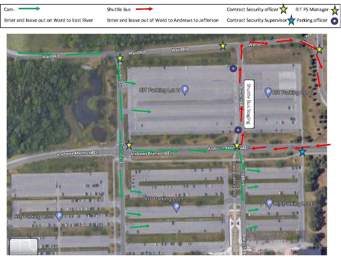 ROC Airshow RIT Campus Map 2023