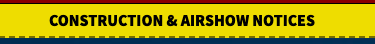 yellow red and blue caution banner